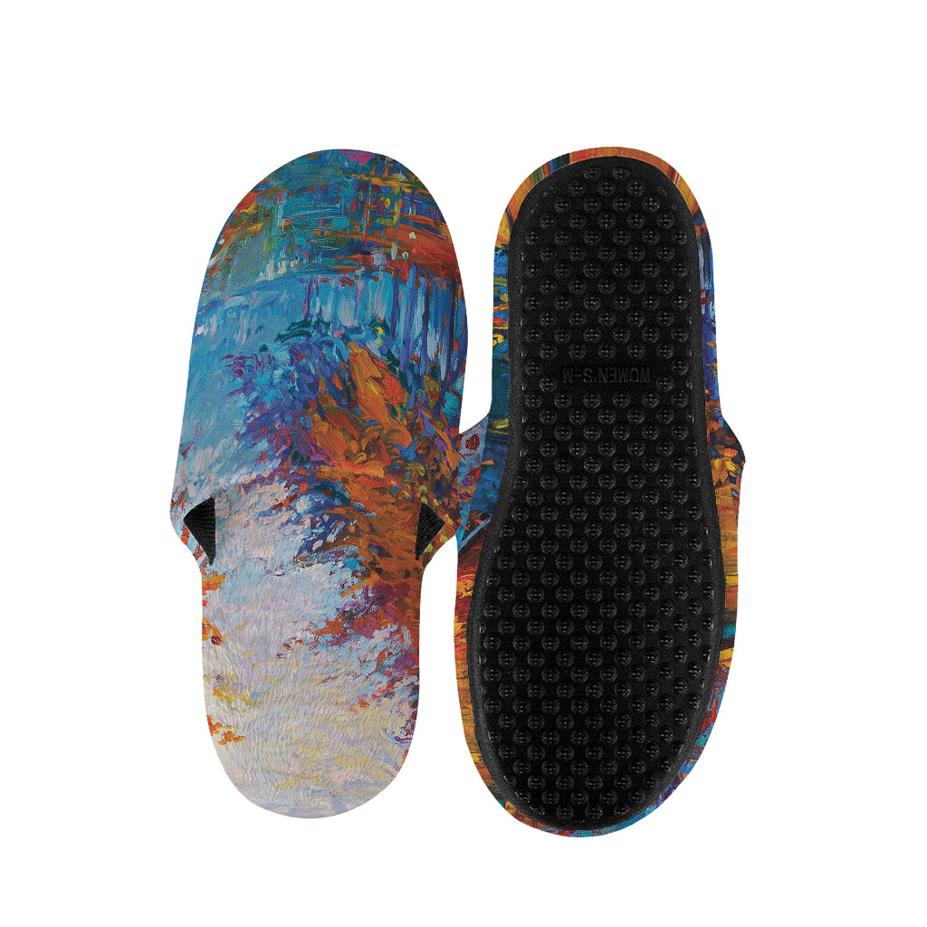 Autumn Painting Print Slippers