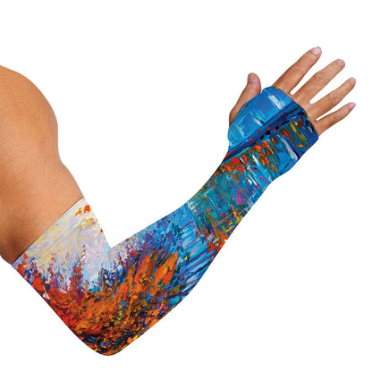 Autumn Painting Print Sun Protection Arm Sleeves