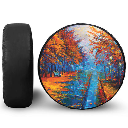 Autumn Painting Print Tire Cover