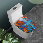 Autumn Painting Print Toilet Lid Cover