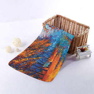 Autumn Painting Print Towel