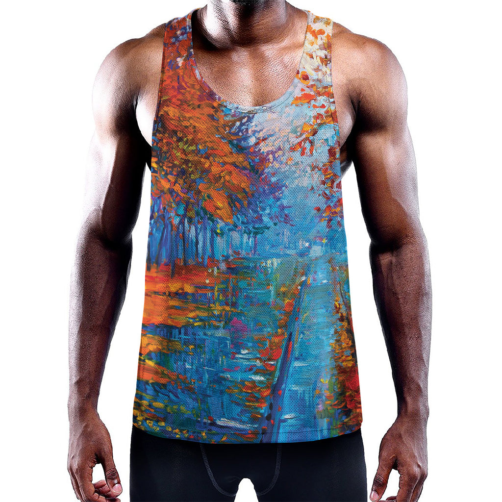 Autumn Painting Print Training Tank Top