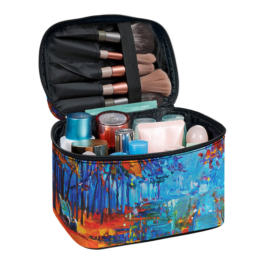 Autumn Painting Print Travel Makeup Bag