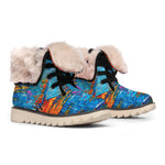 Autumn Painting Print Winter Boots