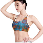 Autumn Painting Print Women's Sports Bra