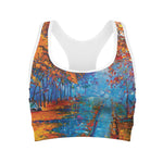 Autumn Painting Print Women's Sports Bra
