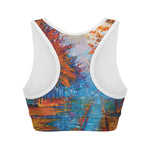 Autumn Painting Print Women's Sports Bra