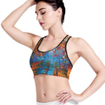 Autumn Painting Print Women's Sports Bra
