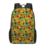 Autumn Sunflower Pattern Print 17 Inch Backpack