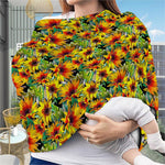 Autumn Sunflower Pattern Print Baby Seat Cover