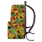 Autumn Sunflower Pattern Print Backpack