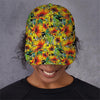 Autumn Sunflower Pattern Print Baseball Cap