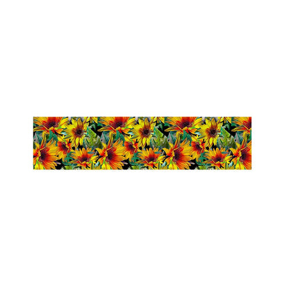 Autumn Sunflower Pattern Print Bed Runner