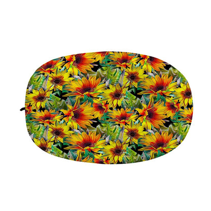 Autumn Sunflower Pattern Print Car Side Mirror Covers