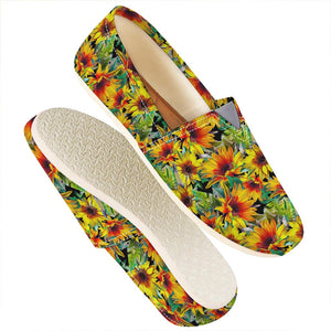 Autumn Sunflower Pattern Print Casual Shoes