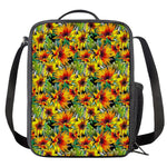 Autumn Sunflower Pattern Print Crossbody Lunch Bag