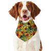 Autumn Sunflower Pattern Print Dog Bandana