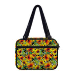 Autumn Sunflower Pattern Print Double Strap Bible Bag