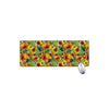 Autumn Sunflower Pattern Print Extended Mouse Pad