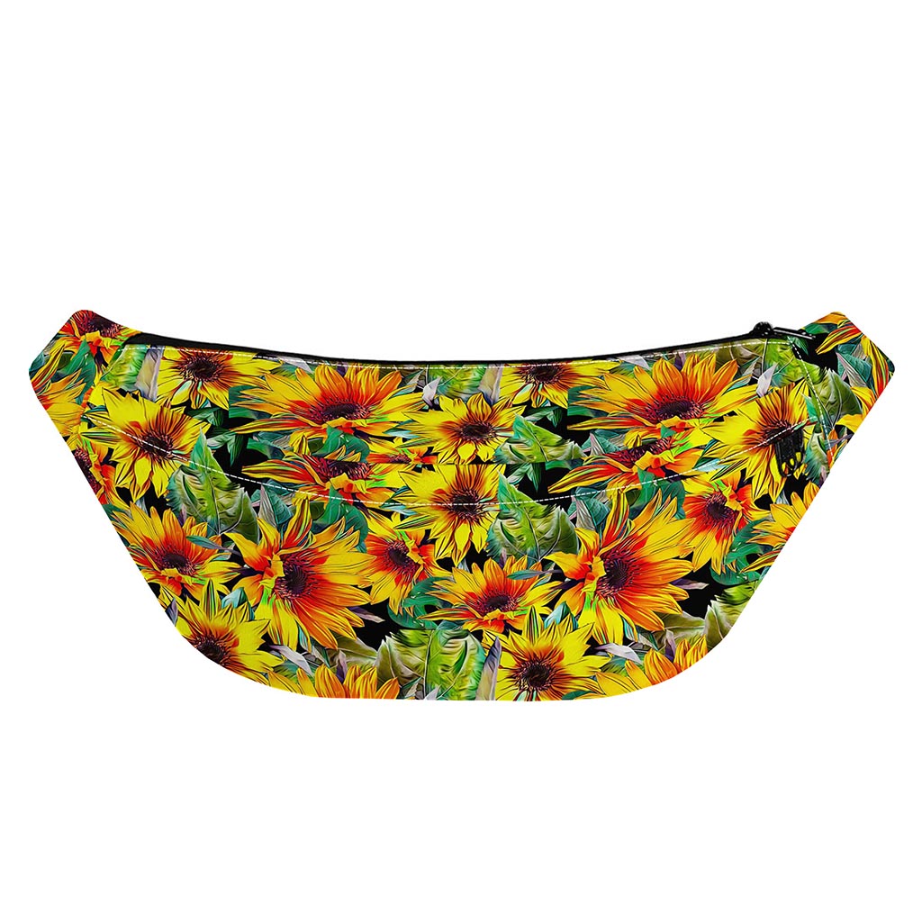 Autumn Sunflower Pattern Print Fanny Pack