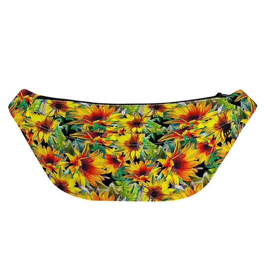 Autumn Sunflower Pattern Print Fanny Pack