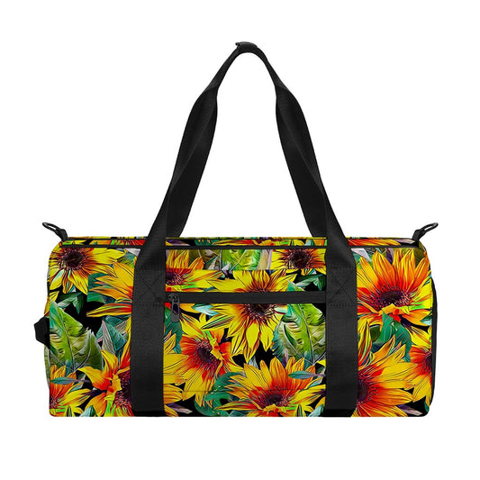 Autumn Sunflower Pattern Print Gym Bag
