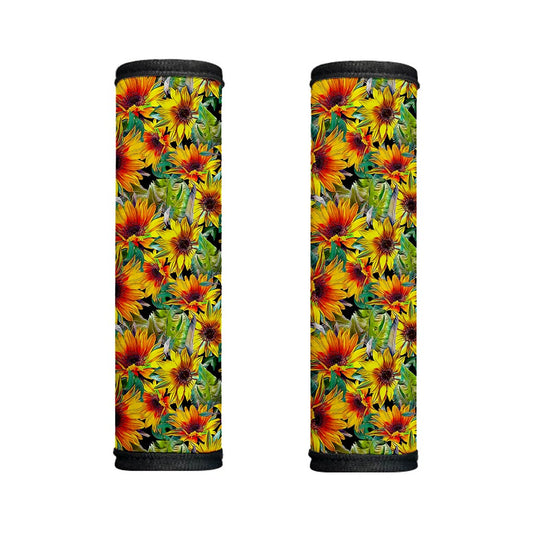 Autumn Sunflower Pattern Print Handle Covers