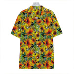 Autumn Sunflower Pattern Print Hawaiian Shirt