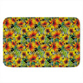 Autumn Sunflower Pattern Print Indoor Door Mat
