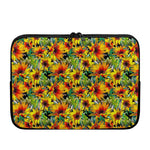 Autumn Sunflower Pattern Print Laptop Sleeve