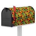 Autumn Sunflower Pattern Print Mailbox Cover