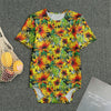 Autumn Sunflower Pattern Print Men's Bodysuit