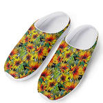 Autumn Sunflower Pattern Print Mesh Casual Shoes