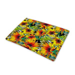Autumn Sunflower Pattern Print Pet Cooling Mat Cover