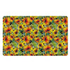 Autumn Sunflower Pattern Print Polyester Doormat