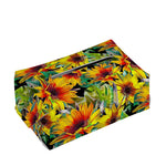 Autumn Sunflower Pattern Print Rectangle Tissue Box Cover