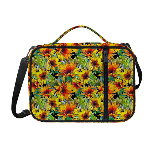 Autumn Sunflower Pattern Print Shoulder Strap Bible Bag