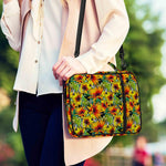 Autumn Sunflower Pattern Print Shoulder Strap Bible Bag