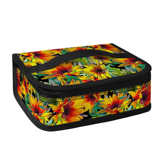 Autumn Sunflower Pattern Print Small Lunch Bag