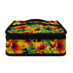 Autumn Sunflower Pattern Print Small Lunch Bag