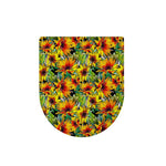 Autumn Sunflower Pattern Print Toilet Lid Cover