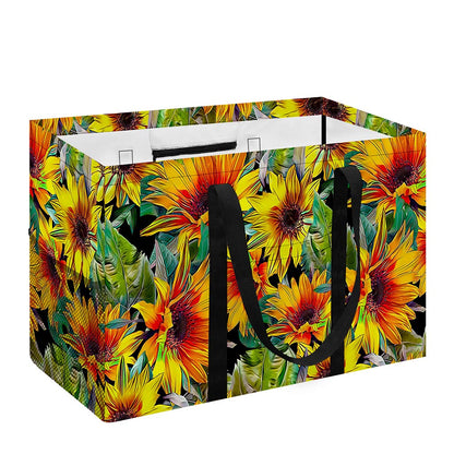 Autumn Sunflower Pattern Print Utility Tote Bag