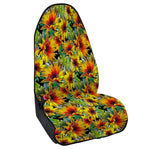 Autumn Sunflower Pattern Print Waterproof Car Seat Cover