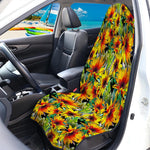 Autumn Sunflower Pattern Print Waterproof Car Seat Cover