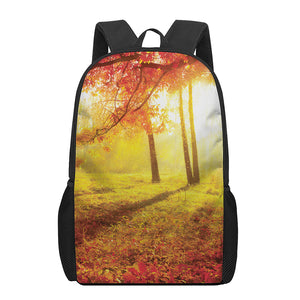 Autumn Trees Print 17 Inch Backpack