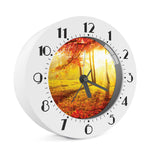 Autumn Trees Print Alarm Clock