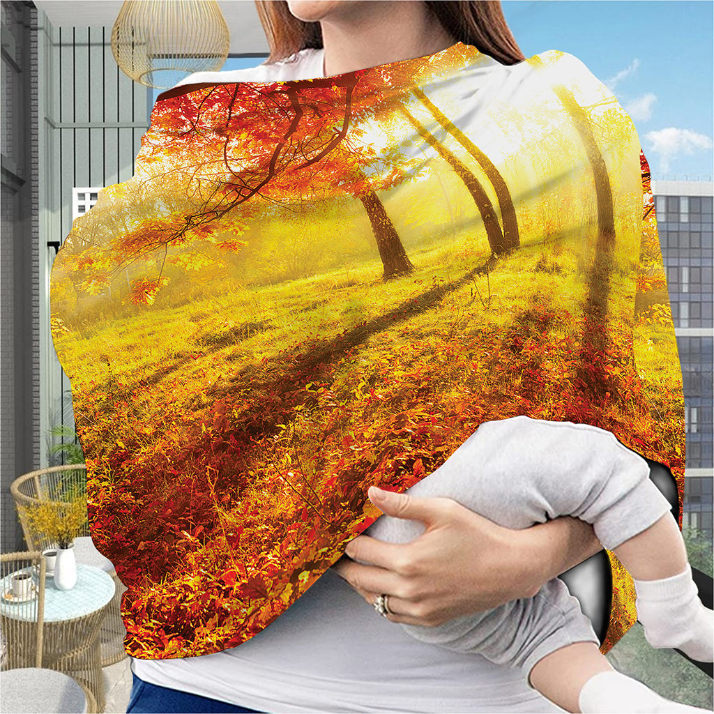 Autumn Trees Print Baby Seat Cover