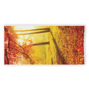 Autumn Trees Print Beach Towel