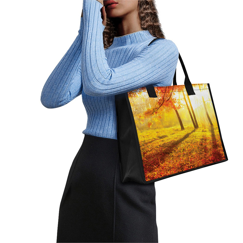 Autumn Trees Print Canvas Tote Bag