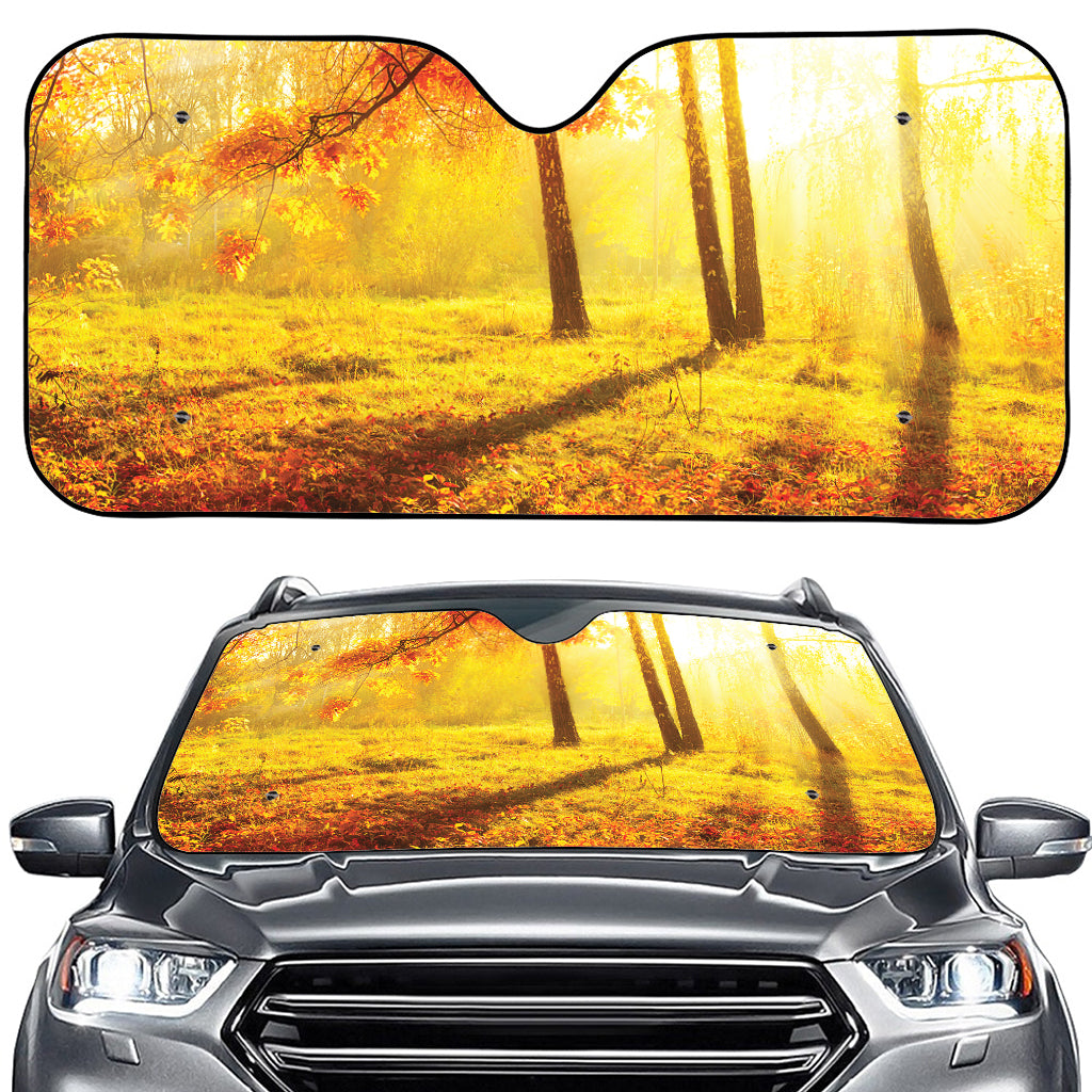 Autumn Trees Print Car Windshield Sun Shade